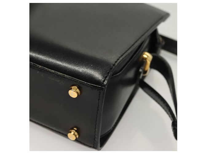 Borsa a Spalla BALLY in Pelle Nera Oro Auth BA2644 Nero D'oro - vista 16