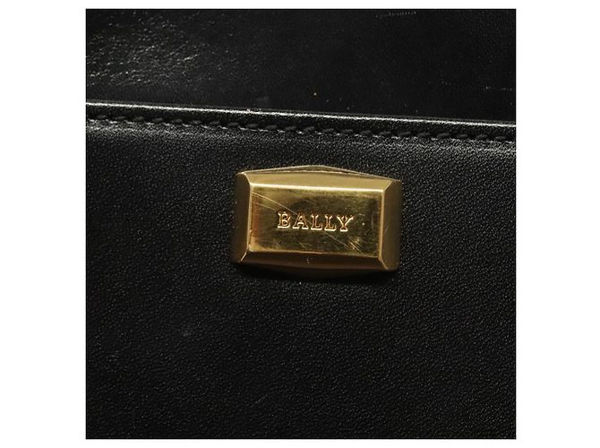 Borsa a Spalla BALLY in Pelle Nera Oro Auth BA2644 Nero D'oro - vista 17