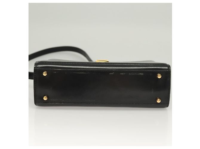 Borsa a Spalla BALLY in Pelle Nera Oro Auth BA2644 Nero D'oro - vista 5