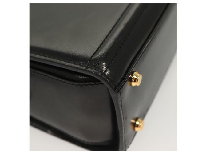 Borsa a Spalla BALLY in Pelle Nera Oro Auth BA2644 Nero D'oro - vista 9