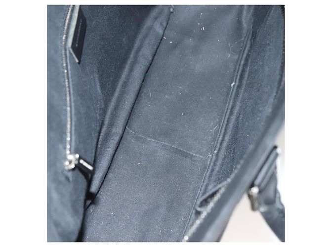 Borsa a mano in lana nera e argento con motivo Nova Check di BURBERRY Auth BA2877 Nero - vista 12