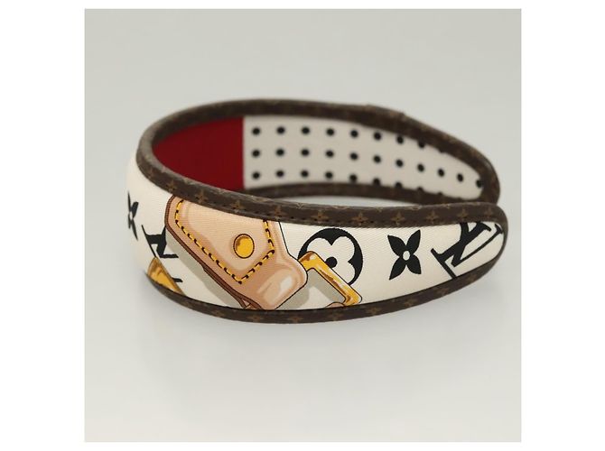 LOUIS VUITTON Monogram Katyusha Bianco M77394 LV Auth 128265M - vista 5