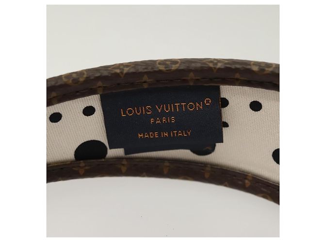 LOUIS VUITTON Monogram Katyusha Bianco M77394 LV Auth 128265M - vista 7