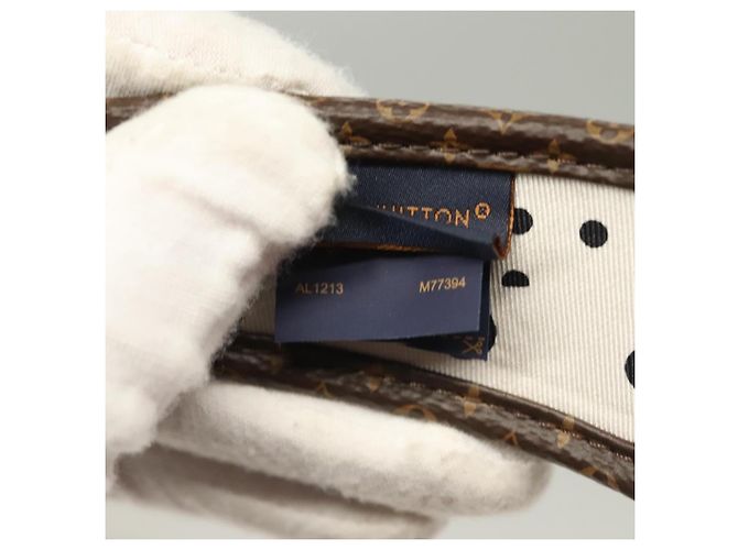 LOUIS VUITTON Monogram Katyusha Bianco M77394 LV Auth 128265M - vista 8