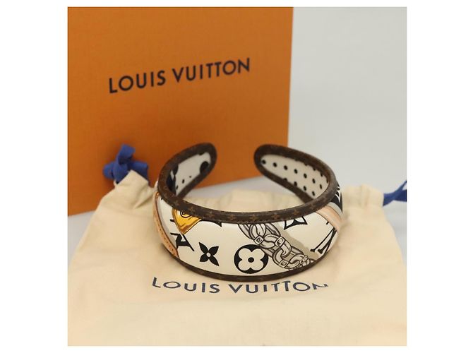 LOUIS VUITTON Monogram Katyusha Bianco M77394 LV Auth 128265M - vista 9