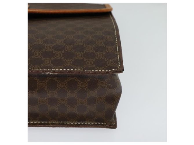 Céline Borsa a mano in tela Macadam CELINE in pelle PVC 2 in 1 marrone oro Auth yk18454 D'oro - vista 10