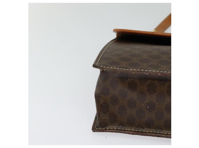 Céline Borsa a mano in tela Macadam CELINE in pelle PVC 2 in 1 marrone oro Auth yk18454 D'oro - vista 15
