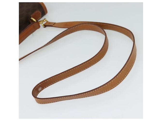 Céline Borsa a mano in tela Macadam CELINE in pelle PVC 2 in 1 marrone oro Auth yk18454 D'oro - vista 9