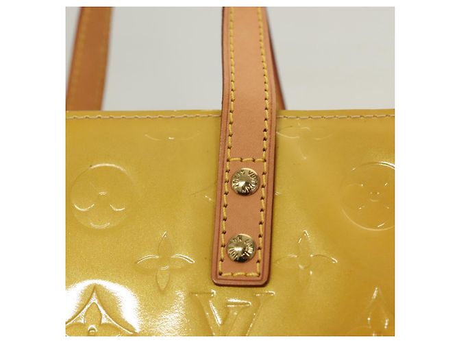 LOUIS VUITTON Monogram Vernis Reade PM Borsa a Mano Beige M91334 LV Auth BA2895 - vista 10