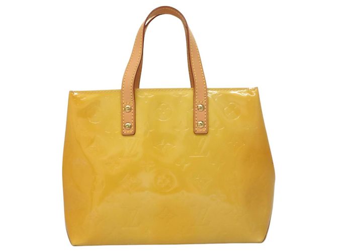 LOUIS VUITTON Monogram Vernis Reade PM Borsa a Mano Beige M91334 LV Auth BA2895 - vista 13