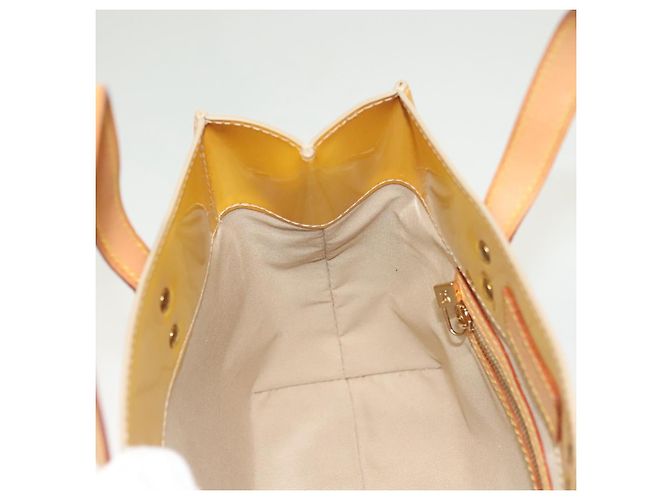 LOUIS VUITTON Monogram Vernis Reade PM Borsa a Mano Beige M91334 LV Auth BA2895 - vista 19