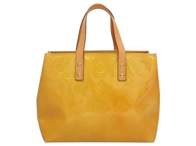 LOUIS VUITTON Monogram Vernis Reade PM Borsa a Mano Beige M91334 LV Auth BA2895 - vista 2