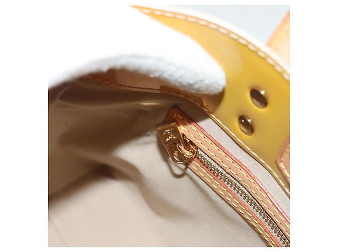 LOUIS VUITTON Monogram Vernis Reade PM Borsa a Mano Beige M91334 LV Auth BA2895 - vista 20