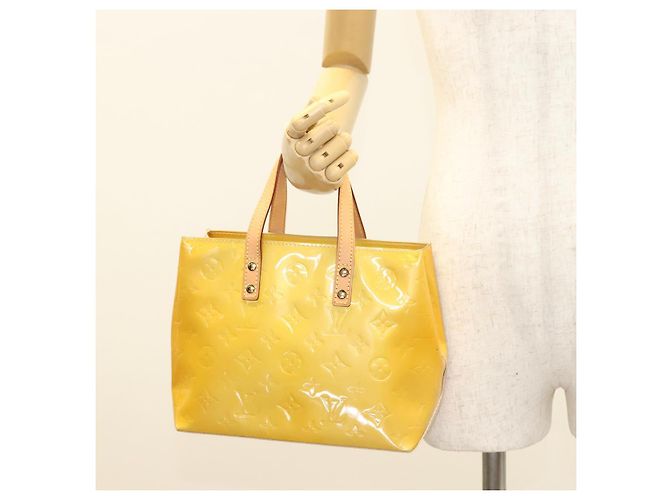 LOUIS VUITTON Monogram Vernis Reade PM Borsa a Mano Beige M91334 LV Auth BA2895 - vista 22