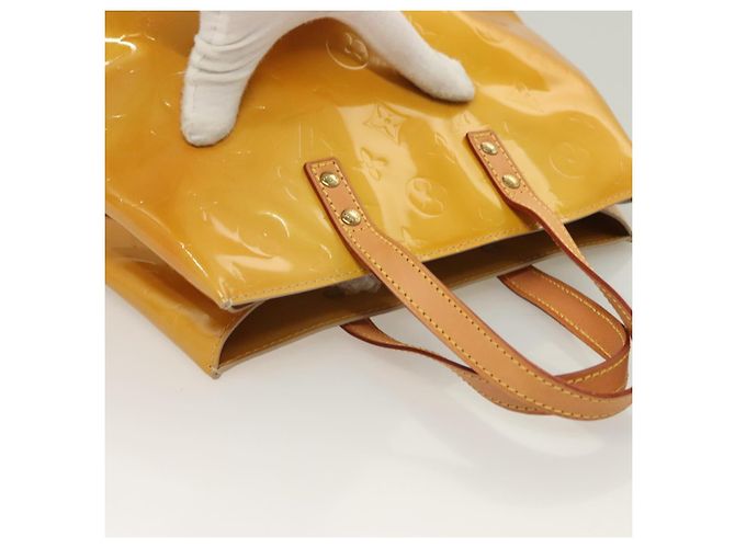 LOUIS VUITTON Monogram Vernis Reade PM Borsa a Mano Beige M91334 LV Auth BA2895 - vista 6