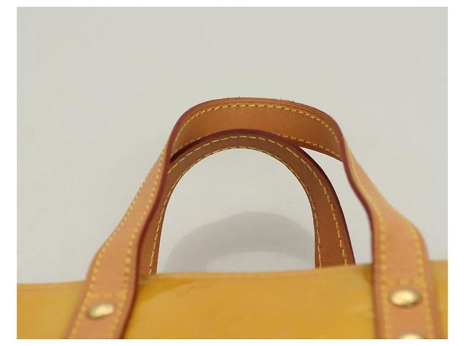 LOUIS VUITTON Monogram Vernis Reade PM Borsa a Mano Beige M91334 LV Auth BA2895 - vista 8