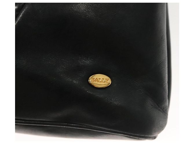 BALLY Borsa a Spalla in Pelle Trapuntata con Catena Navy Gold Auth BA2658 D'oro Blu navy - vista 17