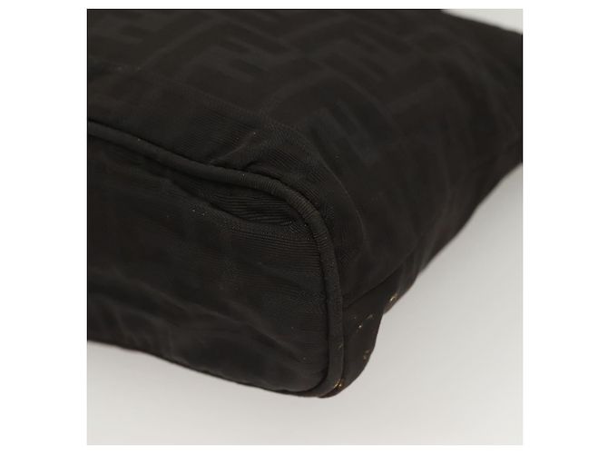 FENDI Zucca Canvas Handtasche Schwarz Silber Authentisch hk2785 - Ansicht 17