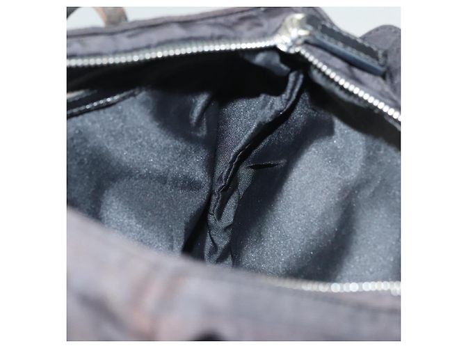 FENDI Zucca Canvas Handtasche Schwarz Silber Authentisch hk2785 - Ansicht 20