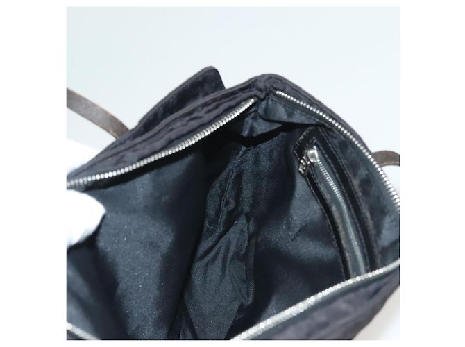 FENDI Zucca Canvas Handtasche Schwarz Silber Authentisch hk2785 - Ansicht 21