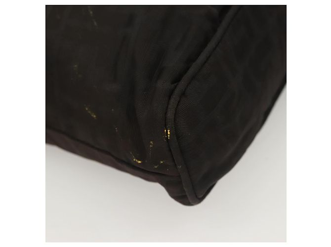 FENDI Zucca Canvas Handtasche Schwarz Silber Authentisch hk2785 - Ansicht 9