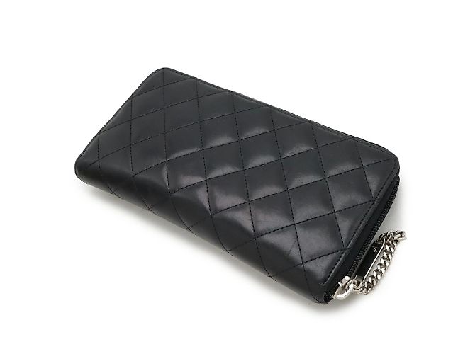 Cartera larga Chanel Cambon Line Negro Rosa - vista 3