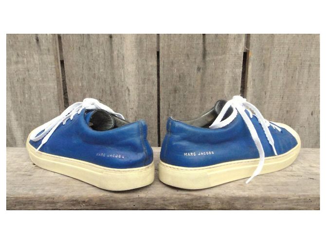 Sneakers Marc Jacobs in pelle blu - vista 5
