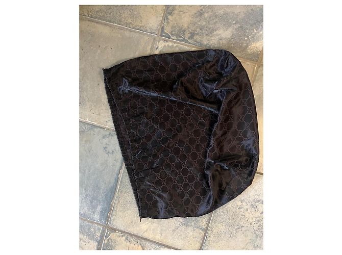 Borsa a mano Gucci Bamboo Edition Beige in tessuto - vista 5
