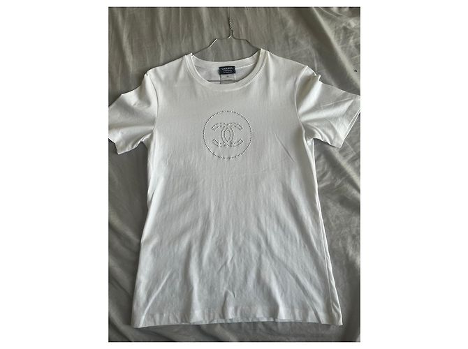 Chanel T-Shirt weiß Baumwolle XS - Ansicht 2