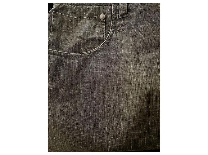 Bermuda in khaki oder militärgrün beschichtet Adolfo Dominguez Größe 46 - 48 - Ansicht 11