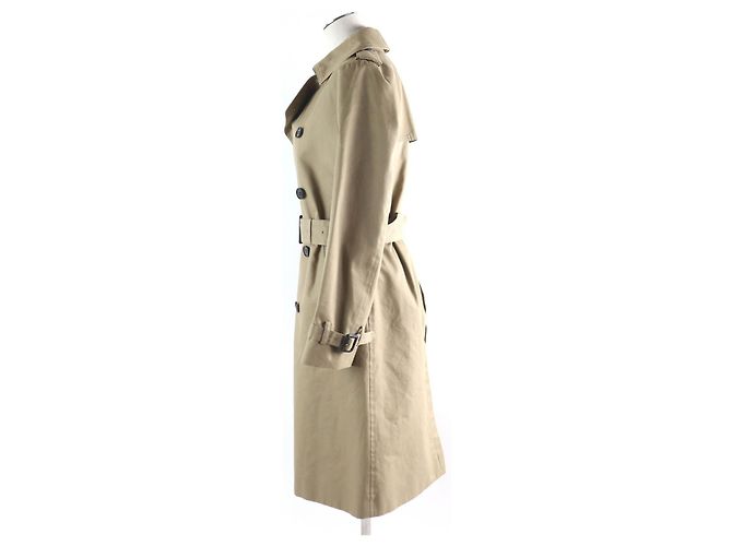 Autre Marque Abrigo Trench de Lana HYKE Beige Mujer - vista 2