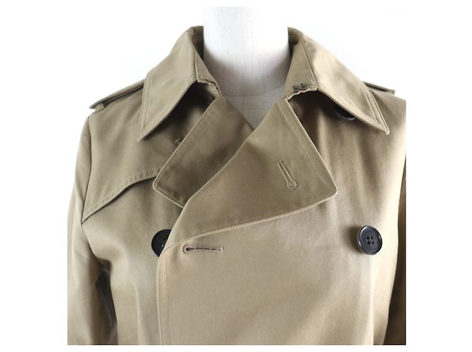 Autre Marque Abrigo Trench de Lana HYKE Beige Mujer - vista 4