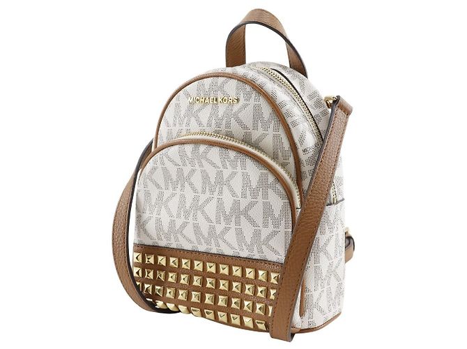 Zaino Mini in PVC Michael Kors 35T7GAYB0B Bianco - vista 2