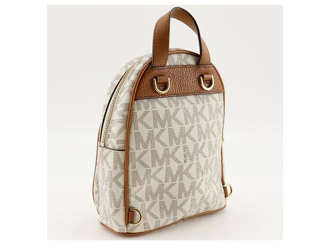 Zaino Mini in PVC Michael Kors 35T7GAYB0B Bianco - vista 3