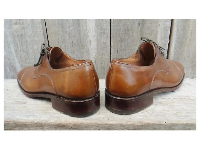 Joseph Fenestrier Derby in pelle marrone chiaro - vista 4