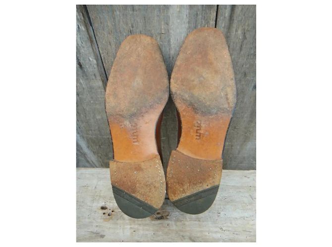Joseph Fenestrier Derby in pelle marrone chiaro - vista 6