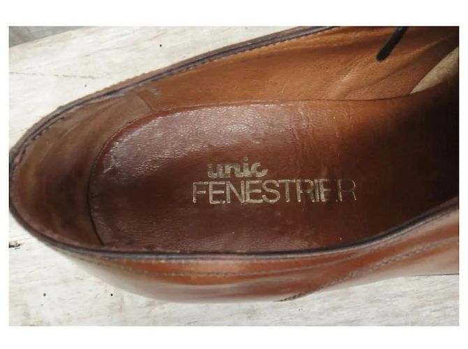 Joseph Fenestrier Derby in pelle marrone chiaro - vista 7