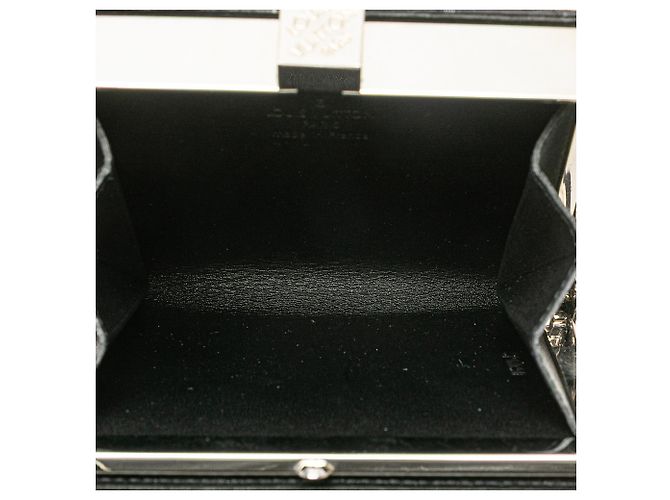 Mini Ange in satin nero Monogram Louis Vuitton - vista 4