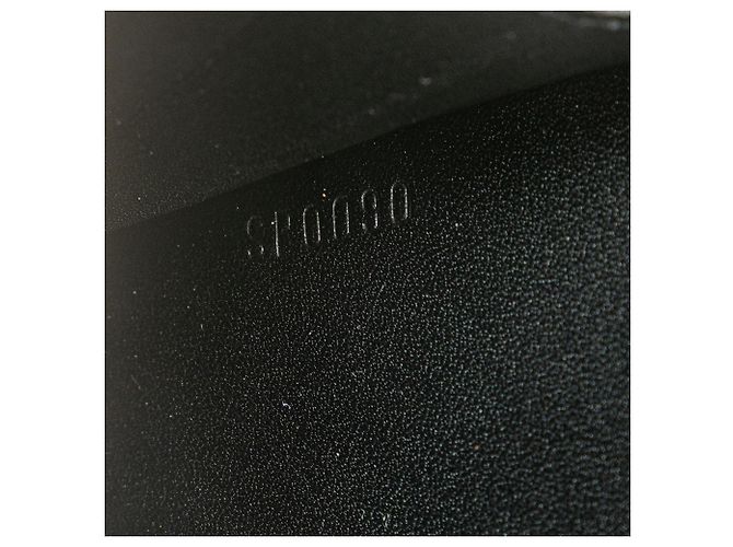 Mini Ange in satin nero Monogram Louis Vuitton - vista 6