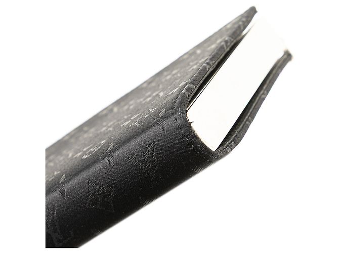 Mini Ange in satin nero Monogram Louis Vuitton - vista 8