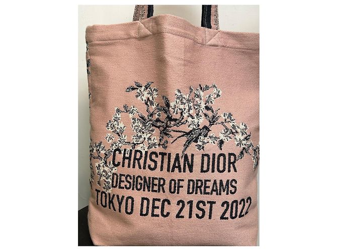 Borsa Christian Dior tote rosa Tokyo 2022 - vista 4