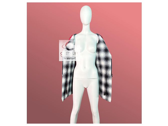 Chanel Karmesinroter Visionärledermantel 11K$ 38 - Ansicht 7