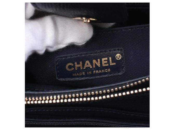Executive Bolso tote ejecutivo de cuero Chanel azul marino - vista 6
