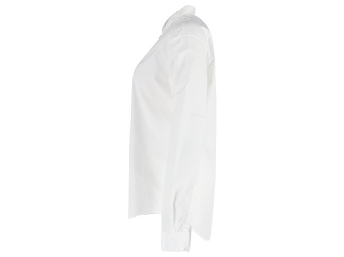 Camisa Oxford Saint Laurent en algodón blanco Crudo - vista 2