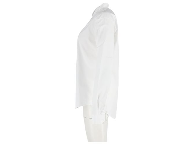 Camisa Oxford Saint Laurent en algodón blanco Crudo - vista 5