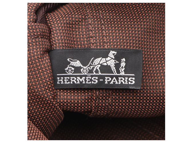 Hermès Borsa tote in nylon Aline PM Hermes marrone - vista 2