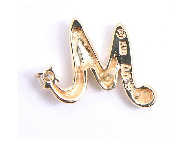 Tasaki Initial M Au750 Brosche - Ansicht 5