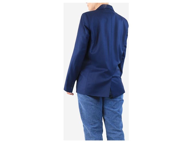 Indress Dunkelblaue Wolljacke - Größe UK 8 - Ansicht 2