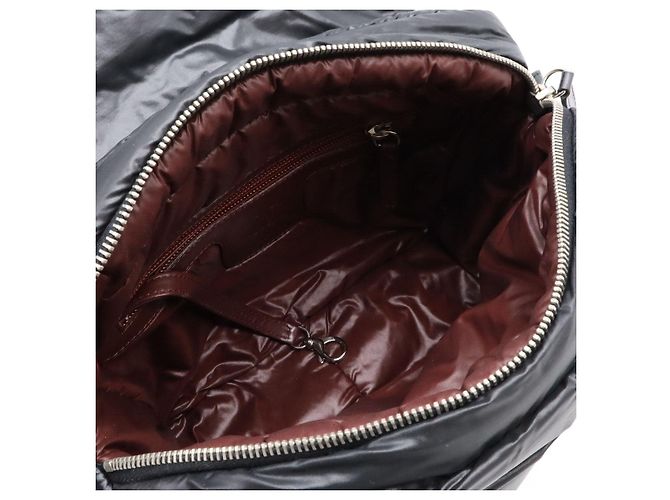 Borsa a spalla in nylon matelassé Coco Cocoon di Chanel Nero - vista 7