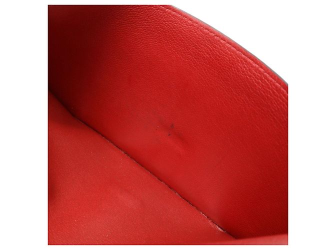 Cartera larga de cuero Béarn de Hermès Castaño Burdeos - vista 6